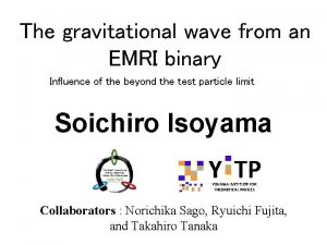 The gravitational wave from an EMRI binary Influence