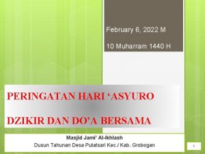 February 6 2022 M 10 Muharram 1440 H