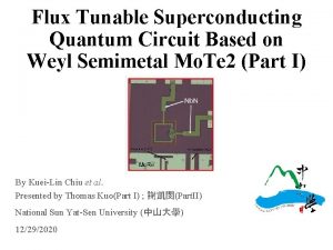 Flux Tunable Superconducting Quantum Circuit Based on Weyl