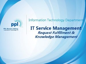 Information Technology Department Information Technology IT IT Service