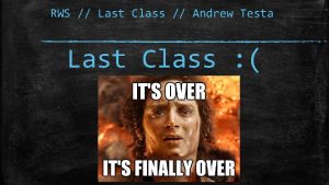 RWS Last Class Andrew Testa Last Class Be