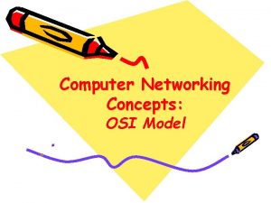 Computer Networking Concepts OSI Model Introduction OSI Open