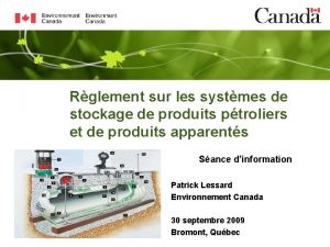 Rglement sur les systmes de stockage de produits