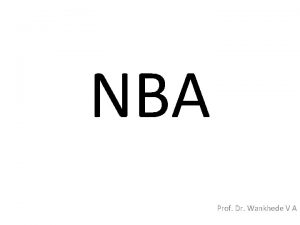 NBA Prof Dr Wankhede V A Suggested Specification