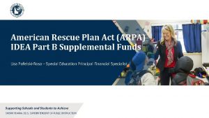 American Rescue Plan Act ARPA IDEA Part B