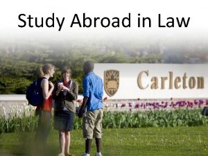 Study Abroad in Law What is Study Abroad