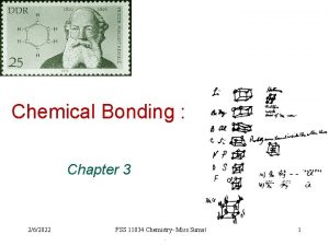 Chemical Bonding Chapter 3 262022 FSS 11034 Chemistry