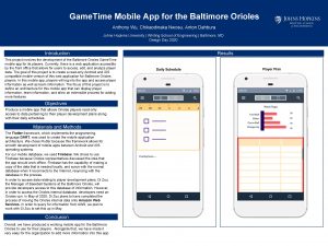 Game Time Mobile App for the Baltimore Orioles