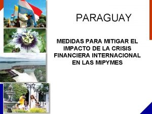 PARAGUAY MEDIDAS PARA MITIGAR EL IMPACTO DE LA