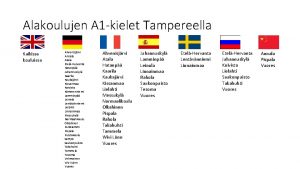 Alakoulujen A 1 kielet Tampereella Kaikissa kouluissa Ahvenisjrvi