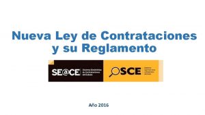 Nueva Ley de Contrataciones y su Reglamento Ao