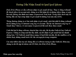 Hng Dn Nhn Email t Ipad Ipod Iphone