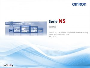 Serie NS HMI Gonzalo Ala Software Visualization Product