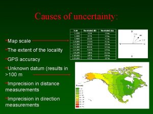 Causes of uncertainty Map scale The extent of