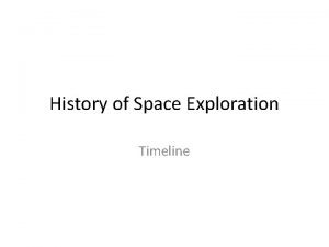 History of Space Exploration Timeline 1955 1960 1957