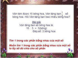 Vn lm c 15 bng hoa Vn tng