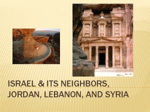 ISRAEL ITS NEIGHBORS JORDAN LEBANON AND SYRIA DEMOGRAPHICS