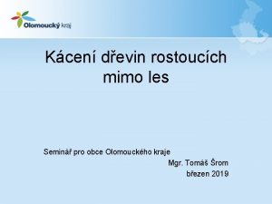 Kcen devin rostoucch mimo les Semin pro obce