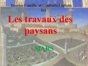 Bourhis Camille et Coulombel Juliette 5 1 Les