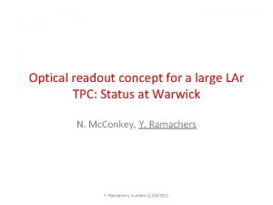 Optical readout concept for a large LAr TPC