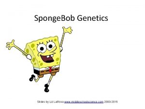 Sponge Bob Genetics Slides by Liz La Rosa