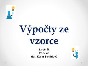 Vpoty ze vzorce 8 ronk PS s 48