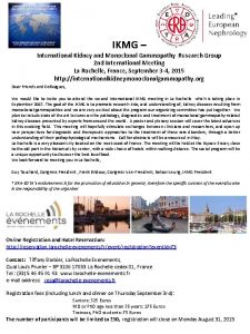 IKMG International Kidney and Monoclonal Gammopathy Research Group
