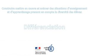 Construire mettre en uvre et animer des situations