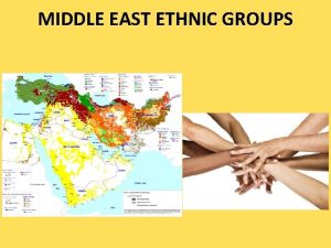 MIDDLE EAST ETHNIC GROUPS Religious Groups A religious