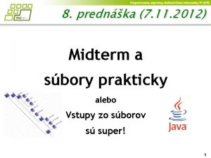 8 prednka 7 11 2012 Midterm a sbory