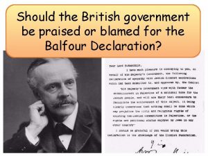 Should the British government be praised or blamed