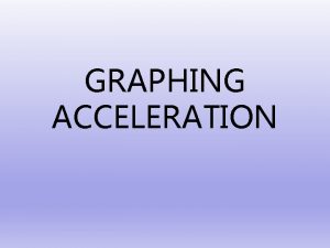 GRAPHING ACCELERATION Position v time Positive acceleration and