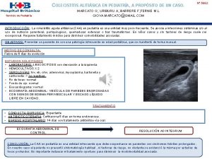 COLECISTITIS ALITISICA EN PEDIATRA A PROPSITO DE UN