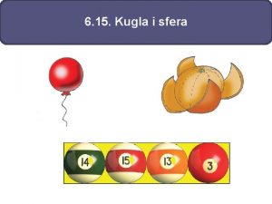 6 15 Kugla i sfera Ponovimo Krunica je