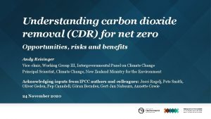 Understanding carbon dioxide removal CDR for net zero