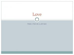Love THE FOUR LOVES Distinctions in Love GiftLove