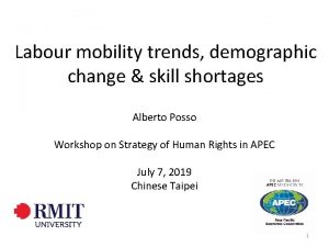 Labour mobility trends demographic change skill shortages Alberto