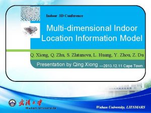 Indoor 3 D Conference Multidimensional Indoor Location Information