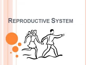 REPRODUCTIVE SYSTEM REPRODUCTIVE SYSTEM Alright ladies and gentleman