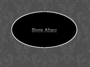 Bora Aksu Contents v How I got my
