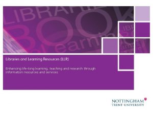 Enhancing lifelong learning teaching and research through information