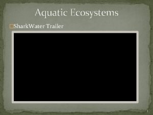 Aquatic Ecosystems Shark Water Trailer 1 Aquatic Ecosystems