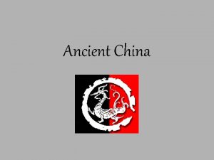 Ancient China First Civilization Along the Yellow river