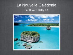 La Nouvelle Caldonie Par Oliver Tildsley 5 1