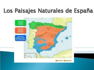 Los Paisajes Naturales de Espaa Introduccin Paisaje Ocenico