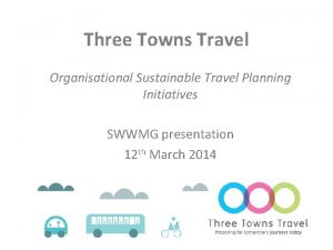 Three Towns Travel Organisational Sustainable Travel Planning Initiatives
