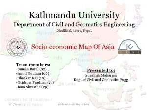 Kathmandu University Department of Civil and Geomatics Engineering