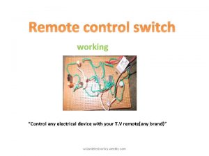 Remote control switch working Control any electrical device