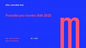 Pravidla pro tvorbu St 2022 Mgr Alena Novotn
