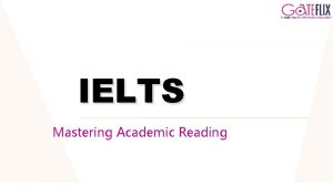 IELTS Mastering Academic Reading Academic vs General Reading